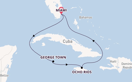 Western Caribbean from Australia with the MSC Poesia