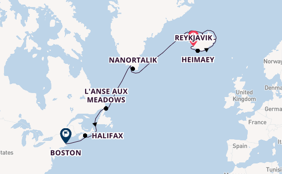 Transatlantic from Reykjavik, Iceland with the Viking Neptune