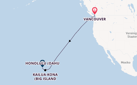 Polynesien ab Vancouver, Kanada auf der Celebrity Solstice