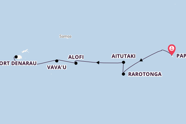 Polynesien ab Papeete (Tahiti), Französisch-Polynesien auf der Vista