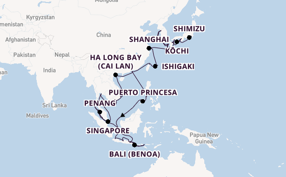 South East Asia from Hong Kong, China with the Seven Seas Explorer