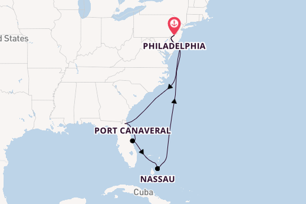 East Coast USA from Philadelphia, Pennsylvania, USA with the Norwegian Pearl