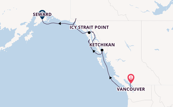 Alaska vanaf Vancouver, Canada met de Celebrity Summit