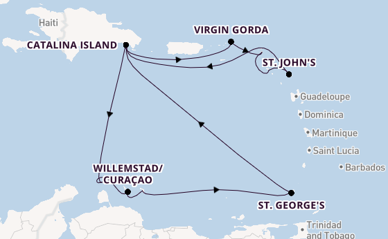 Caribbean from La Romana, Dominican Republic with the MSC Opera