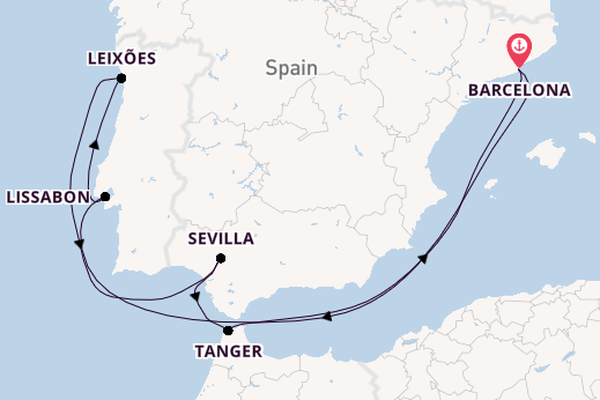 Westelijke Middellandse Zee vanaf Barcelona, Spanje met de Celebrity Equinox