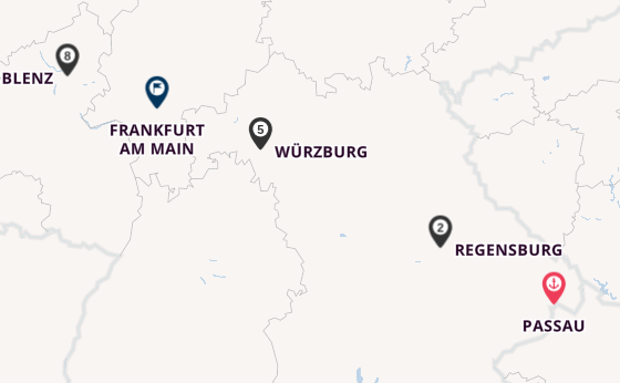 Atemberaubende Kreuzfahrt von Passau nach Koblenz