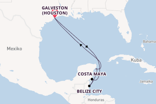 Traumhafte Reise nach Galveston (Houston)