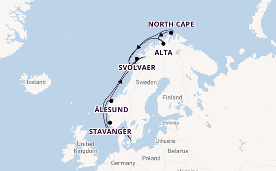 Norway from Copenhagen, Denmark with the Silver Spirit