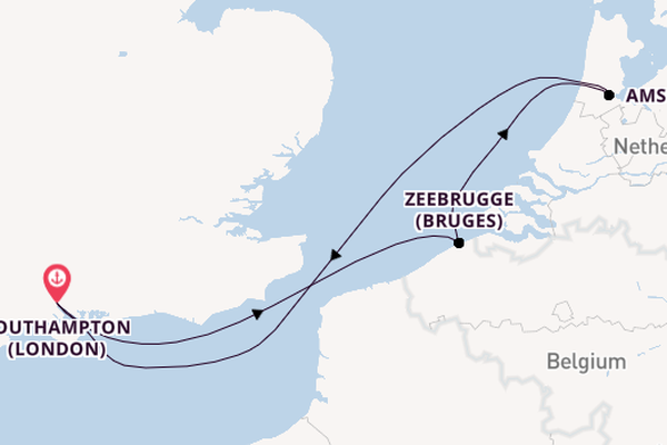 England from Southampton, England with the Queen Victoria