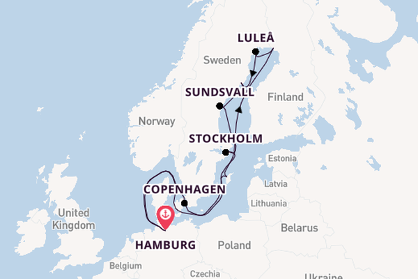 Europe from Hamburg, Germany with the HANSEATIC nature