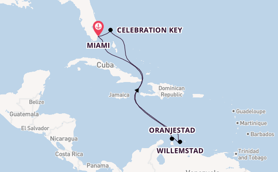 Caribbean from Miami, Florida with the Carnival Horizon