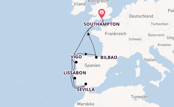 England ab Southampton, Großbritannien auf der Liberty of the Seas®