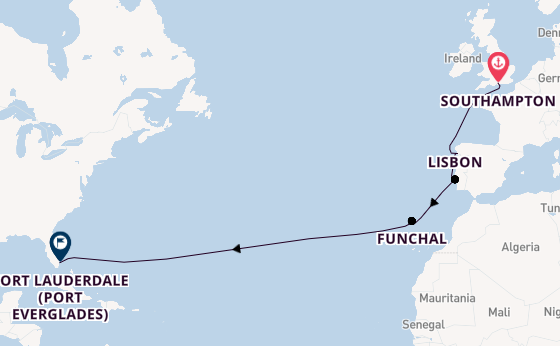 Transatlantic from Southampton, England with the Disney Dream