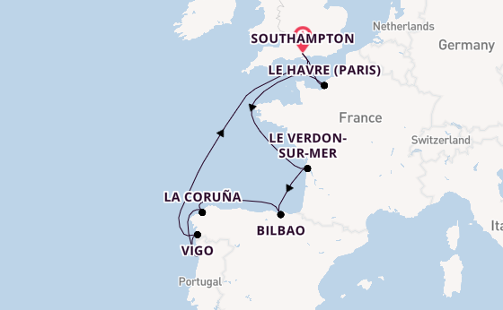 British Isles from Southampton, England with the Norwegian Jewel