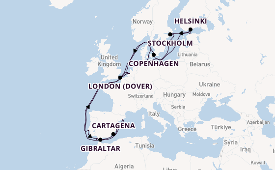 Western Mediterranean from Rotterdam, Netherlands with the Nieuw Statendam
