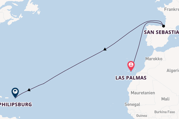 Kanarische Inseln ab Las Palmas, Gran Canaria auf der Star Flyer