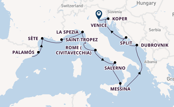 Western Mediterranean from Barcelona, Spain with the Seven Seas Grandeur