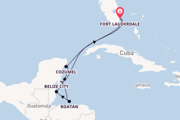 8daagse cruise naar Costa Maya