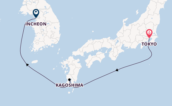 Japan from Tokyo, Japan with the MSC Bellissima