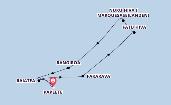Frans-Polynesië vanaf Papeete, Frans-Polynesië met de Silver Whisper