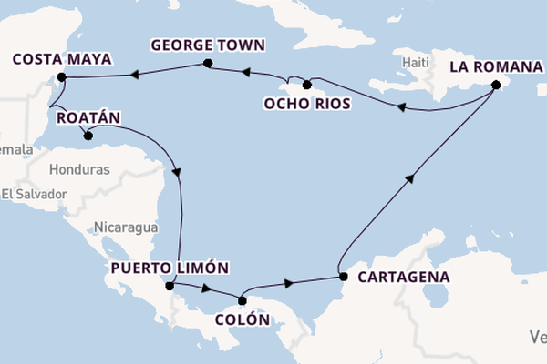 Karibik ab Montego Bay auf der Mein Schiff 1