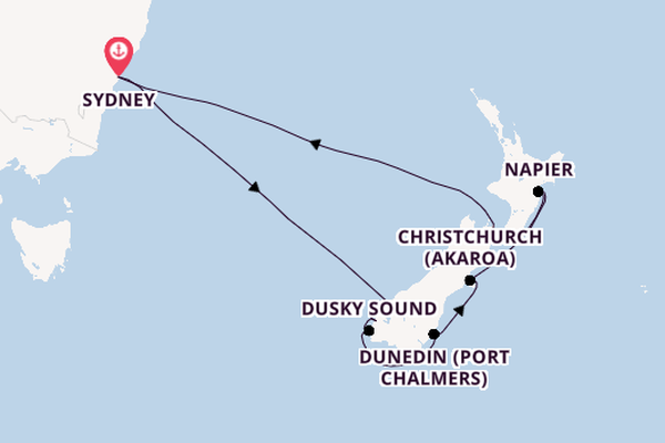 New Zealand from Sydney, Australia with the Anthem of the Seas