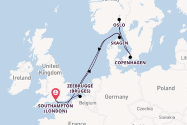 8 day journey from Southampton (London)