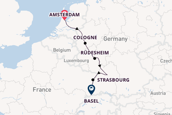 Rhine from Amsterdam, Netherlands with the AmaViola