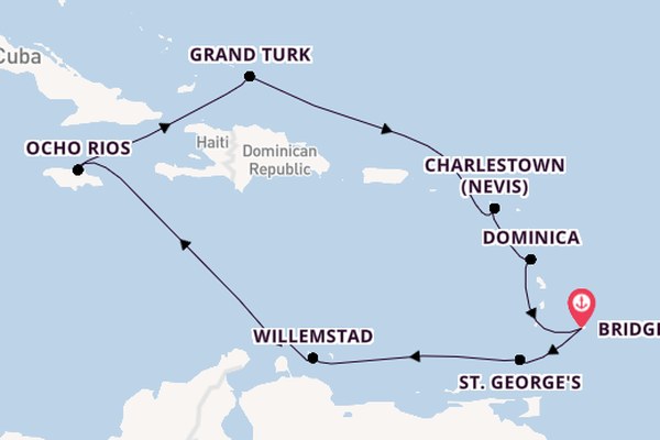 Cruise with P&O Cruises from Bridgetown