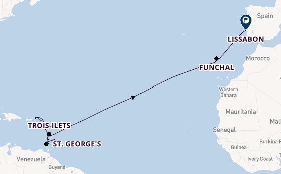 Caribbean vanaf Philipsburg, St. Maarten, Nederlandse Antillen met de Seabourn Ovation