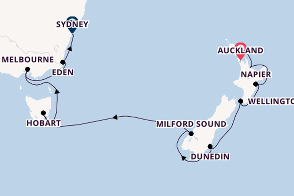 Australia and New Zealand from Auckland, New Zealand with the Azamara Pursuit