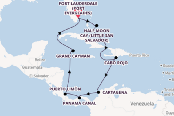 Iconic cruise from Fort Lauderdale (Port Everglades) with Holland America Line