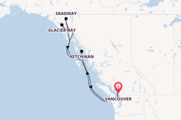 Zomercruise naar Alaska vanuit Vancouver