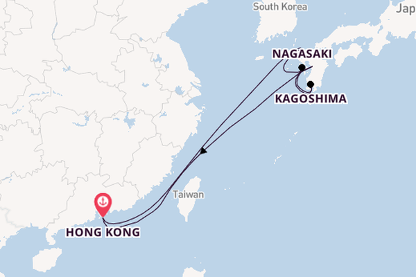 Japan from Hong Kong, China with the Spectrum of the Seas
