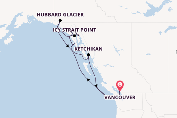 Alaska & West Canada from Vancouver, Canada with the Emerald Princess