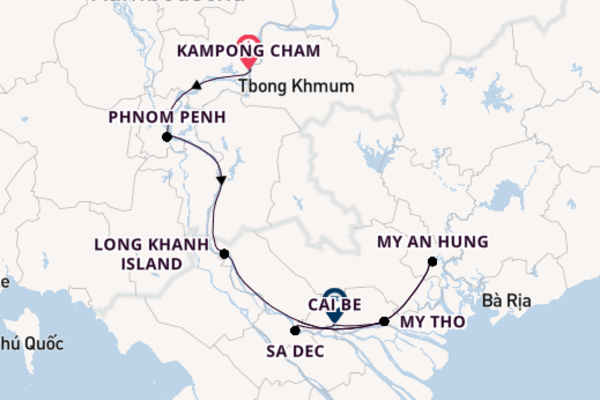 Kampong Cham und Long Khanh Island erleben