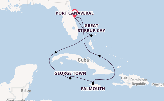 Caribbean from Port Canaveral, Florida, USA with the Norwegian Epic