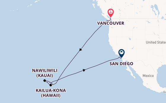 Hawaii from Australia with the Koningsdam