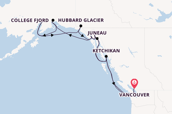 Alaska & West Canada from Vancouver, Canada with the Crown Princess