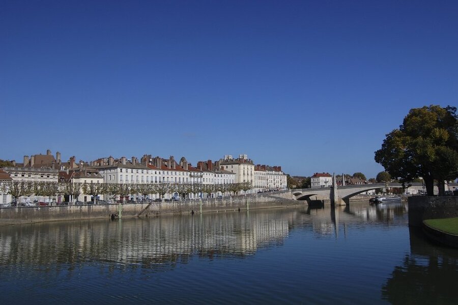 Rhône ab Lyon, Frankreich auf der Annabelle