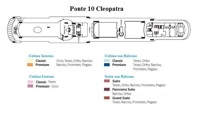 Costa Mediterranea Itinerari Cabine Dreamlines