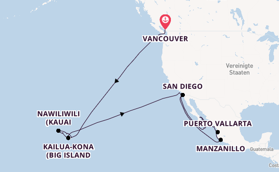 Polynesien ab Deutschland auf der Koningsdam