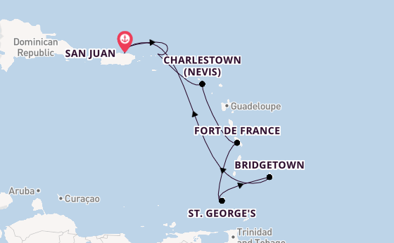 Caribbean from San Juan, Puerto Rico with the Emerald Princess