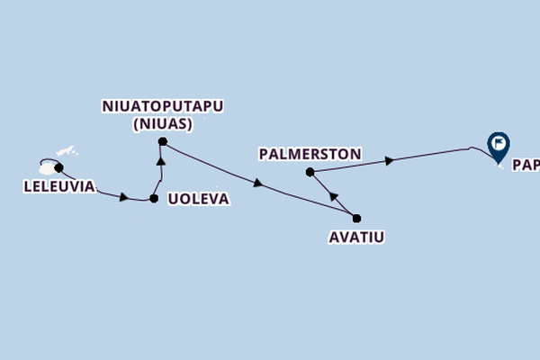 Polynesië vanaf Lautoka, Fiji met de Silver Cloud