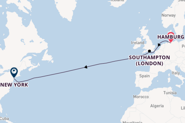 Transatlantic & Repositioning from Hamburg, Germany with the Queen Anne