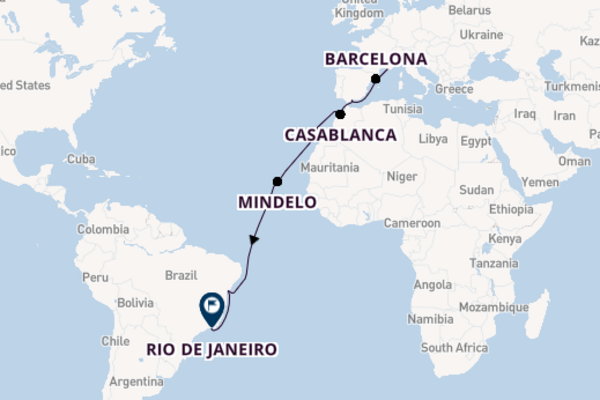 Transatlantic & Repositioning from Marseille, France with the MSC Magnifica