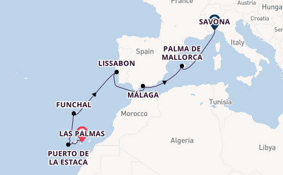 Canarische Eilanden vanaf Las Palmas, Gran Canaria, Spanje met de Amera