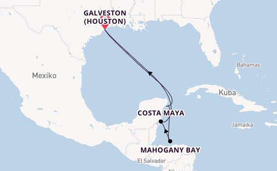 Westliche Karibik ab Galveston (Houston), USA auf der Icon of the Seas