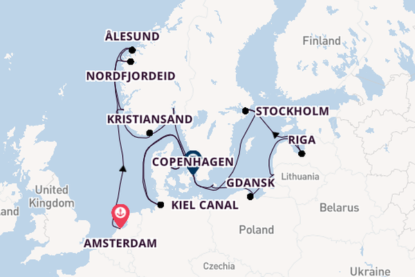 Norway from Amsterdam, Netherlands with the Seven Seas Navigator