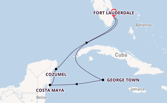 Westelijke Caraïben vanaf Fort Lauderdale, Verenigde Staten met de Celebrity Summit